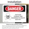 Signmission Pesticide Storage Tank Hazardous Danger Sign, Vinyl Decal, 10in W x 7in L, 2PK OS-2PACK-DS-D-710-L-1975 - alternate 4
